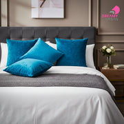 Set of 2 Peacock Decorative Throw Pillow Covers for Sofa & Bed Cushions